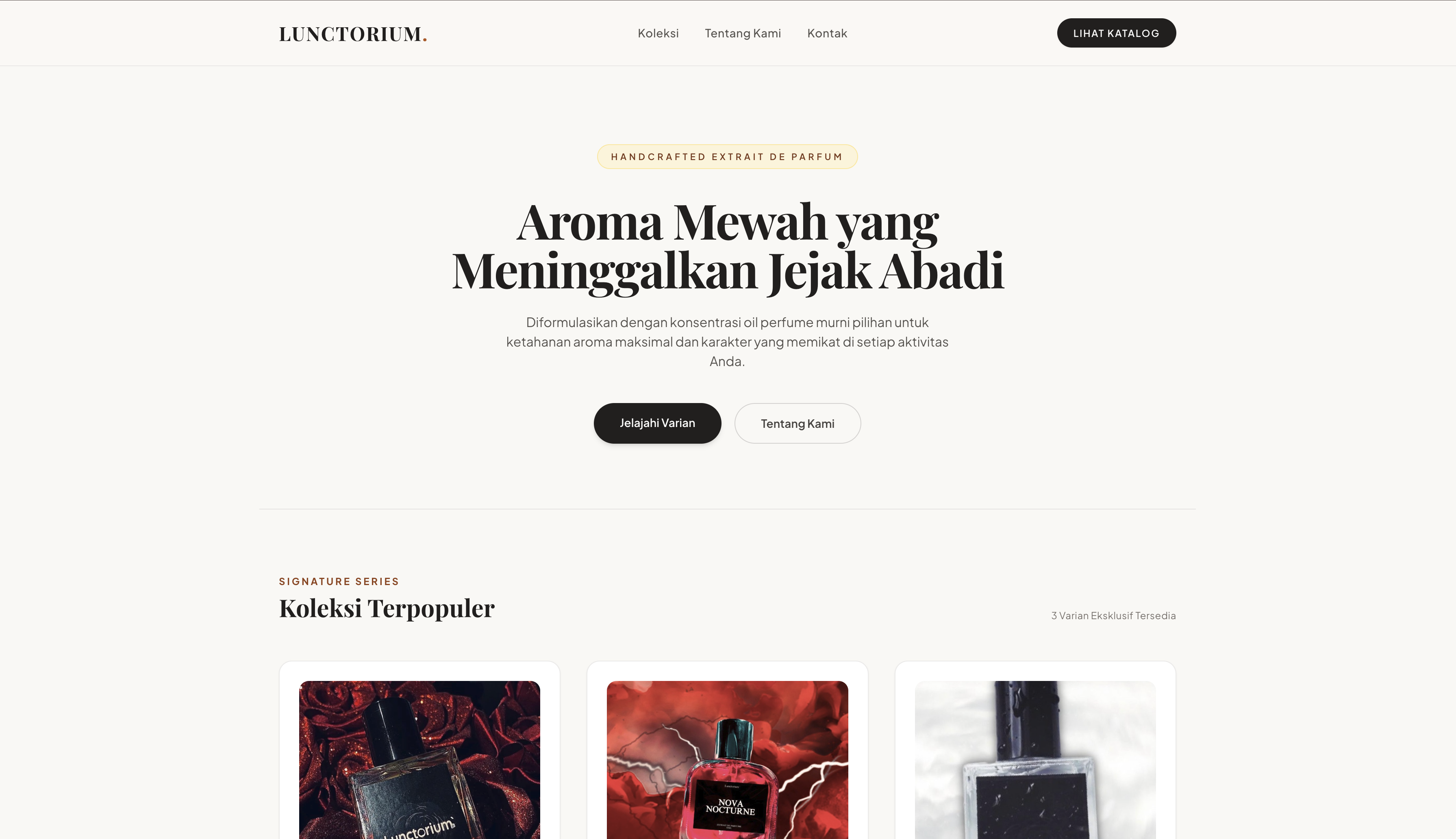 Website Katalog Parfume