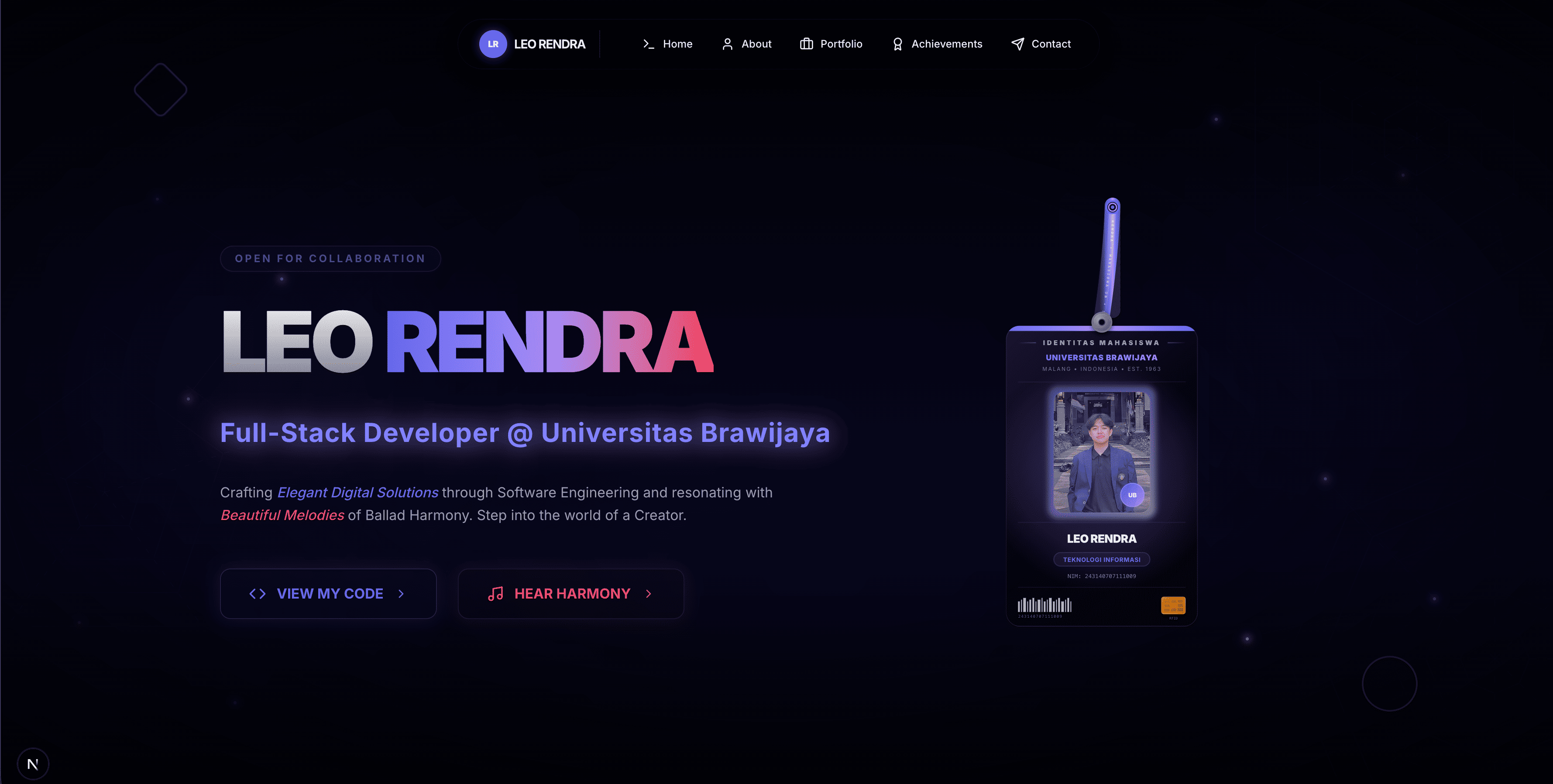 Interactive Personal Portfolio