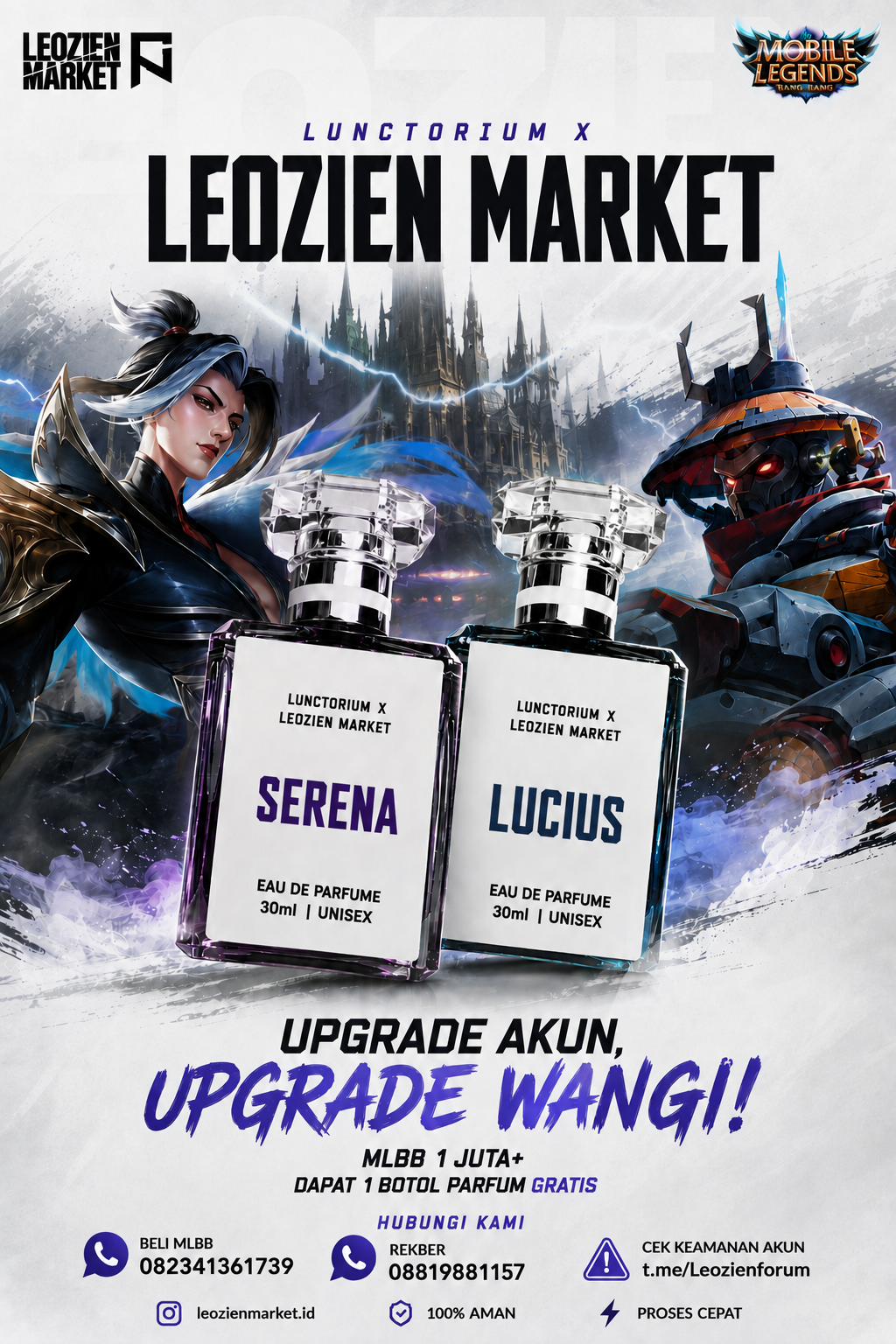 PROMO PEMBELIAN MOBILE LEGENDS DIATAS 1JT+ TANPA NEGO DAPAT 1 PARFUM EKLUSIF CEK LINK POST INSTAGRAM 👇🏻